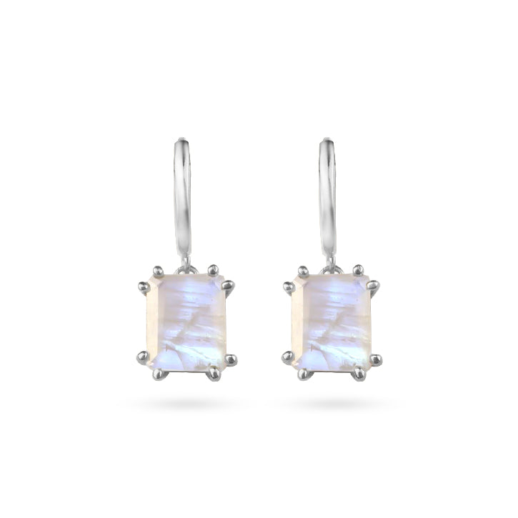 CLASSIC MOONSTONE HOOPS